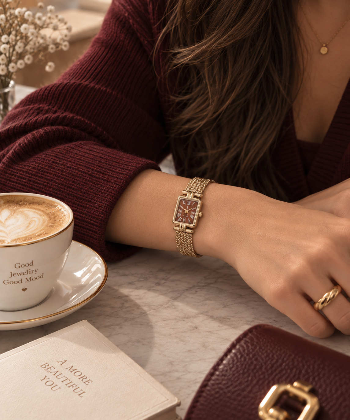 Montre Charly Maroon MERAM PARIS