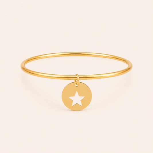 BRACELET JONC BRELOQUE ÉTOILE MERAM PARIS