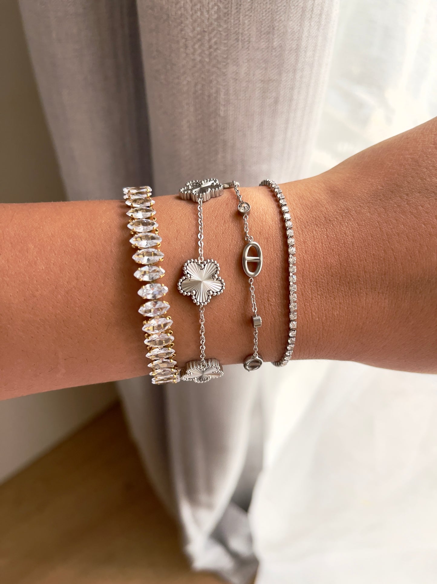 BRACELET FLORA ARGENTÉ