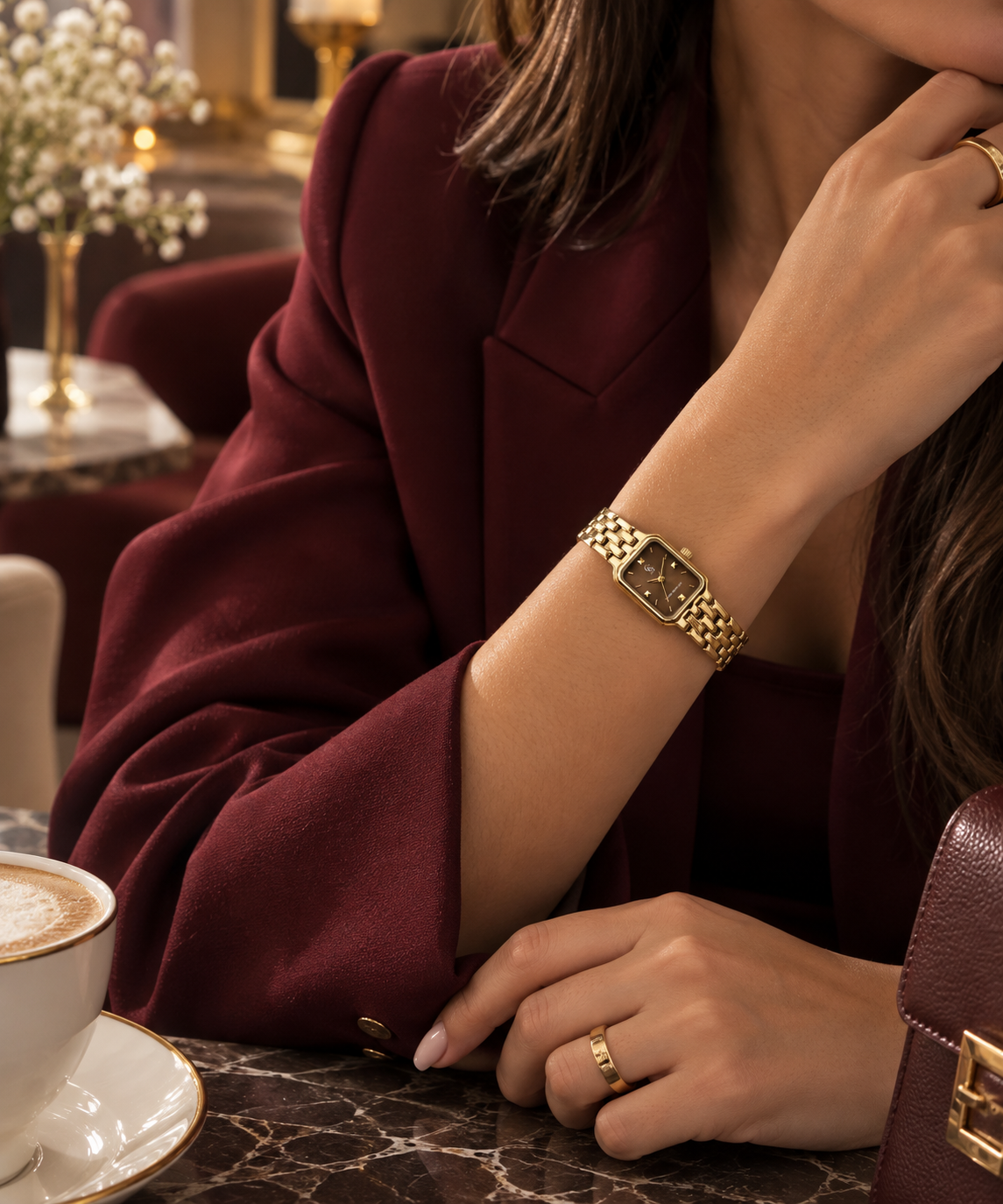 Montre Sona Maroon MERAM PARIS