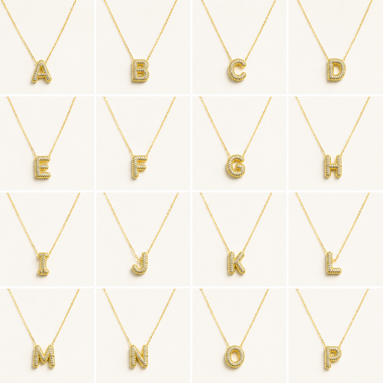 COLLIER LETTRE PERSONNALISÉE MERAM PARIS