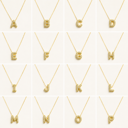 COLLIER LETTRE PERSONNALISÉE MERAM PARIS