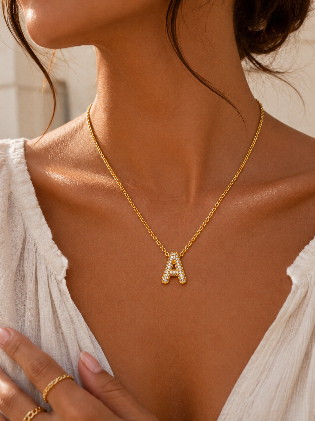 COLLIER LETTRE PERSONNALISÉE MERAM PARIS