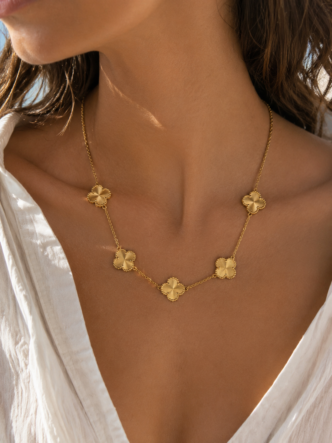 COLLIER FLORA DORÉ MERAM PARIS