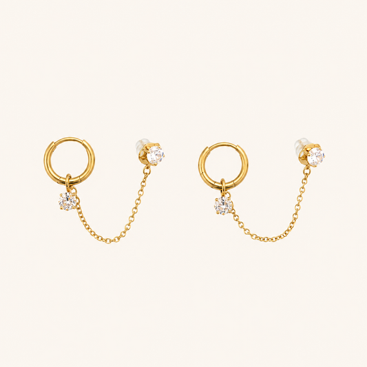 DOUBLE BOUCLES D'OREILLES LYDIA MERAM PARIS