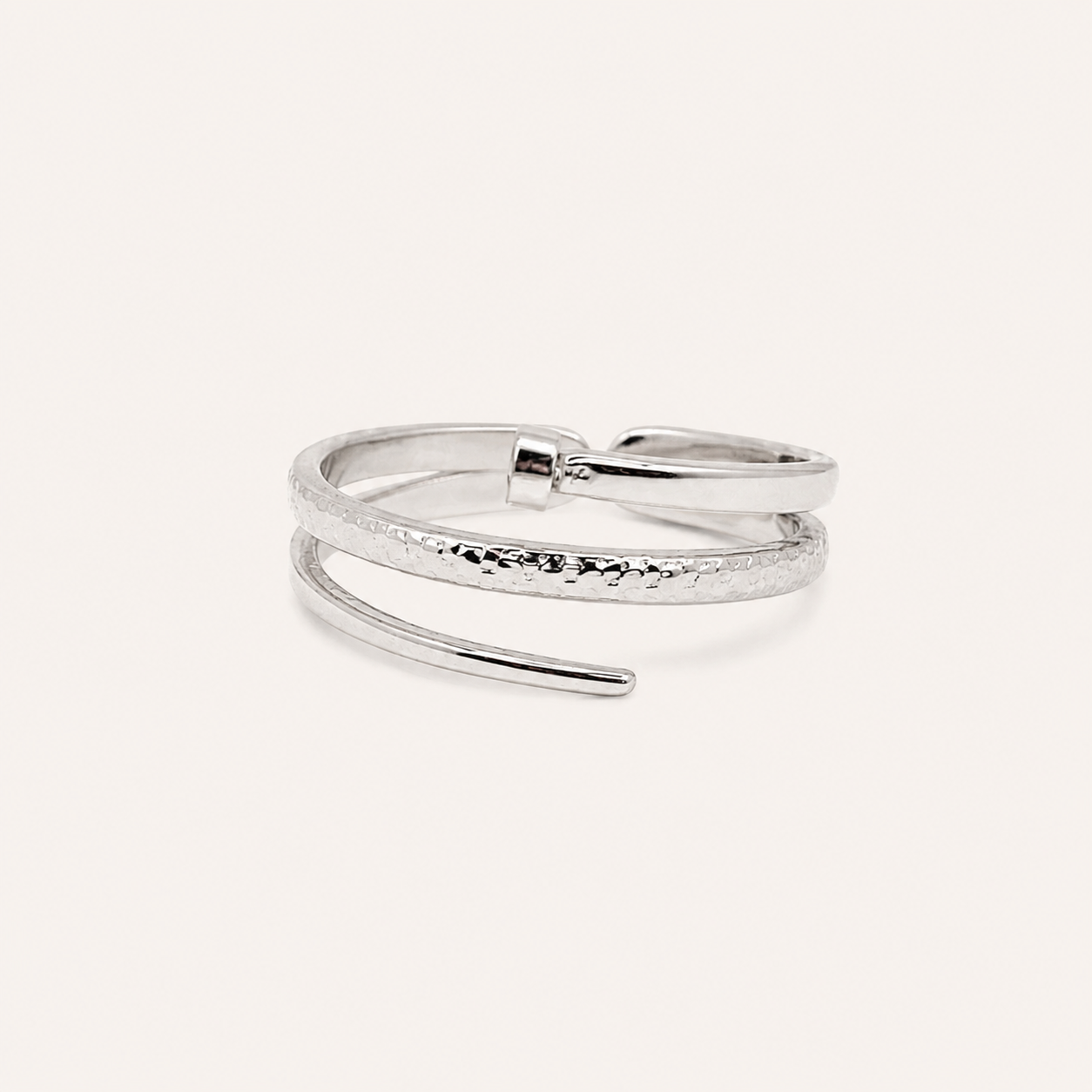 BAGUE ARIANA ARGENTÉ MERAM PARIS