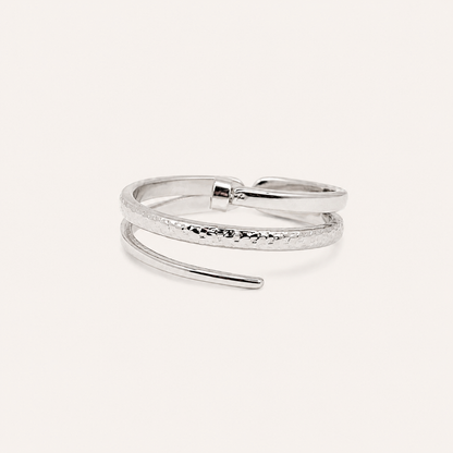 BAGUE ARIANA ARGENTÉ MERAM PARIS
