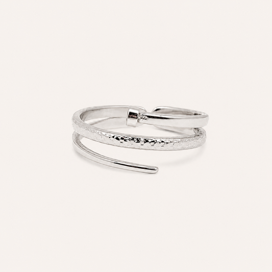 BAGUE ARIANA ARGENTÉ MERAM PARIS