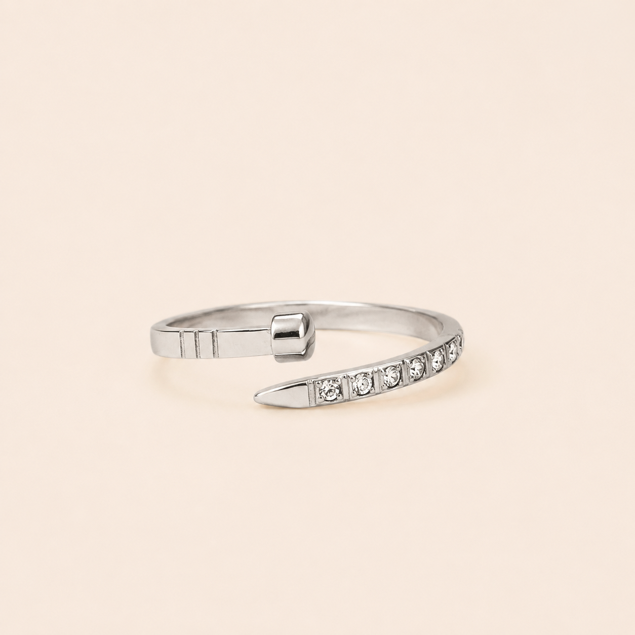BAGUE AMIRA Argenté MERAM PARIS