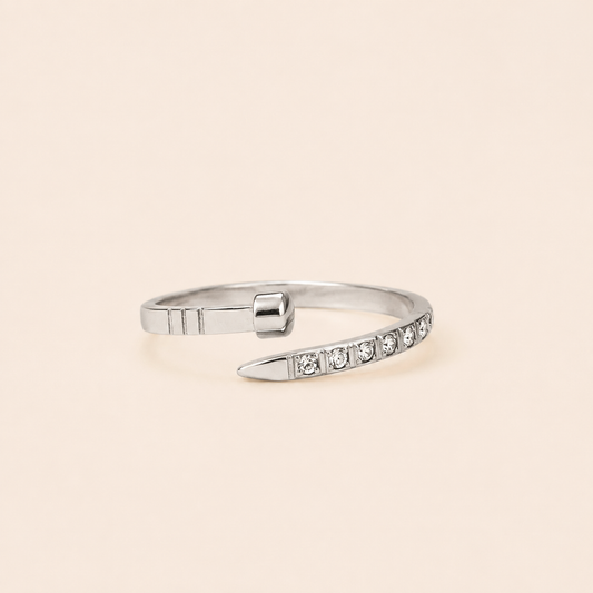 BAGUE AMIRA Argenté MERAM PARIS